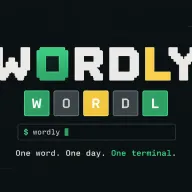 Wordly terminal game banner